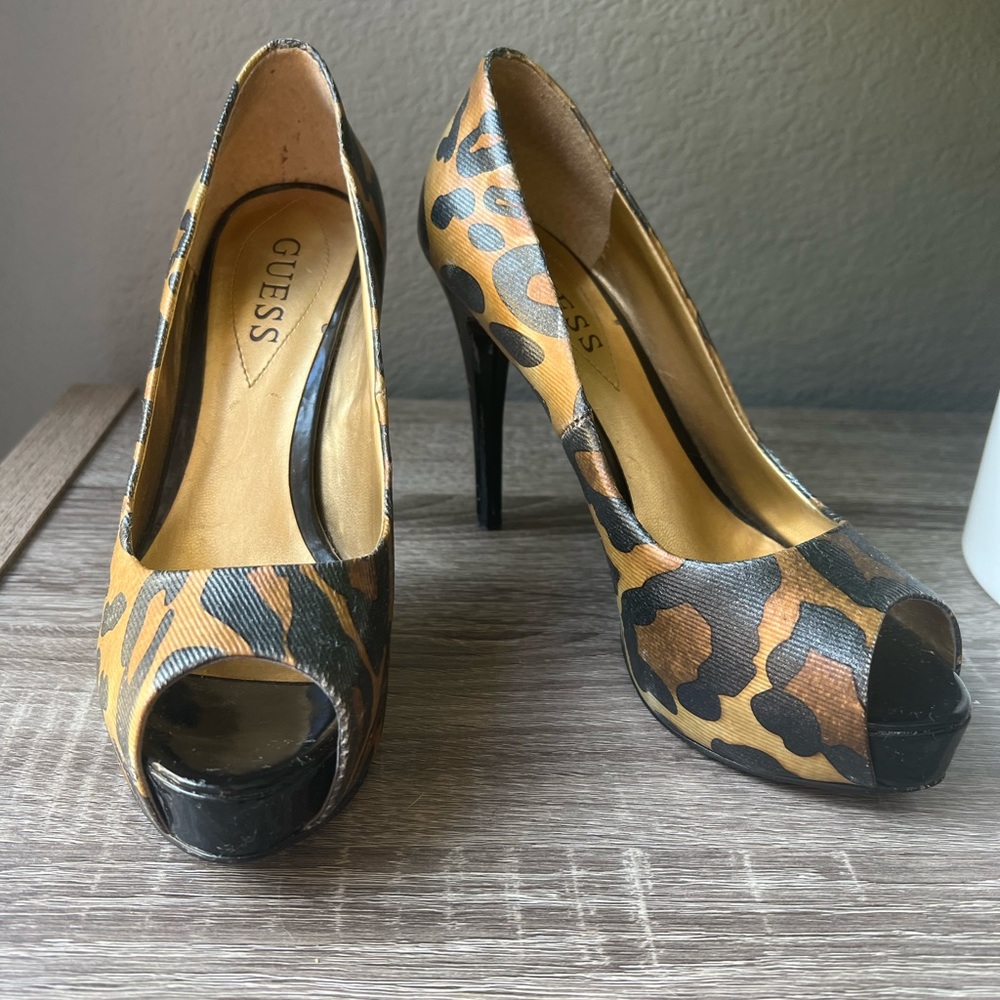 Guess animal print stilettos